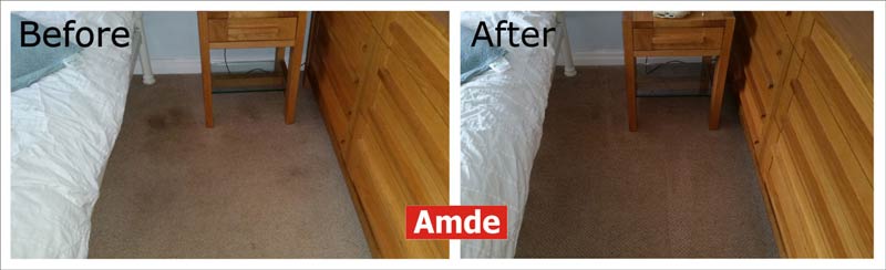carpet cleaning in Gorebridge flat. before - after